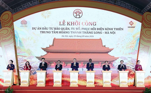Khởi công Dự án Đầu tư bảo quản, tu bổ, phục hồi Điện Kính Thiên: Phục dựng dựa trên cơ sở khoa học và tính xác thực
