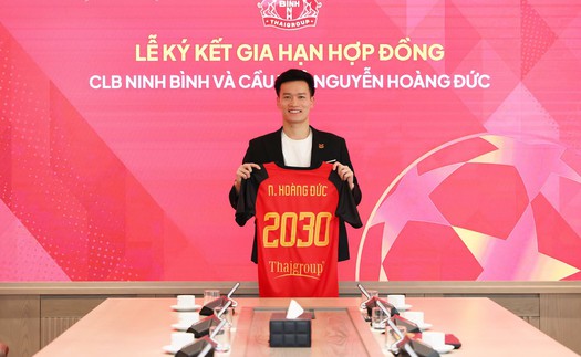 Hoàng Đức gia hạn với Ninh Bình đến 2030, vẫn rộng cửa xuất ngoại