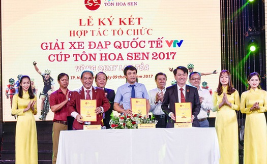 Hơn 7 tỷ đồng cho giải xe đạp quốc tế VTV Cúp Tôn Hoa Sen 2017