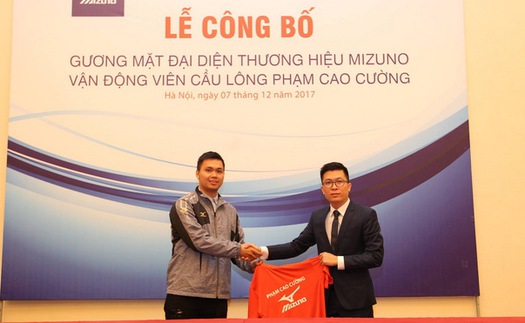 Mizuno tiếp sức cho Cao Cường dự Olympic 2020