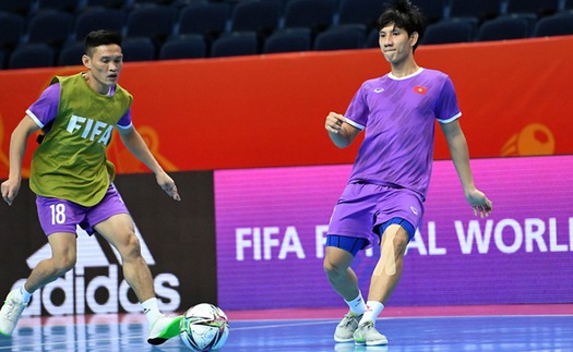 Futsal Việt Nam thoải mái tâm lý trước trận gặp Nga