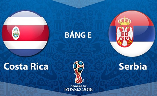 Video clip bàn thắng Costa Rica 0-1 Serbia