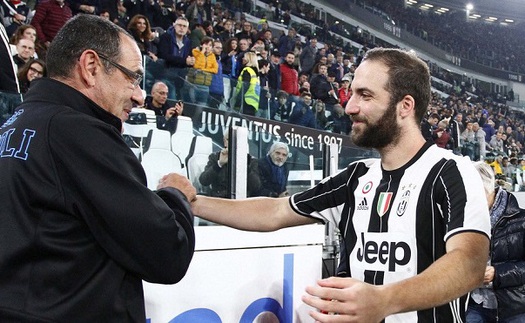 Higuain có thể hưởng lợi từ hệ thống của Sarri tại Chelsea