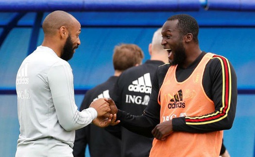 (VTV3 trực tiếp) Bỉ: Henry chỉ Lukaku cách ghi bàn vào lưới Pháp