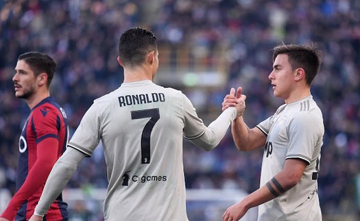 Video Bologna 0-1 Juventus: Ronaldo im lặng, Dybala ghi bàn, 'Lão bà' bất bại 25 trận