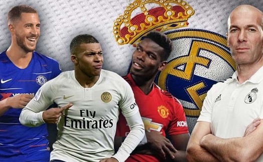 Real sẽ đá với đội hình nào nếu mua được cả Hazard, Mbappe và Pogba?