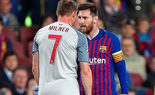 Milner tiết lộ hai từ bị Messi ‘lăng mạ’ trong trận bán kết Champions League