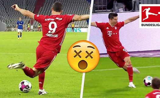 Lewandowski gây sốt với pha kiến tạo kiểu Rabona cho Mueller ghi bàn