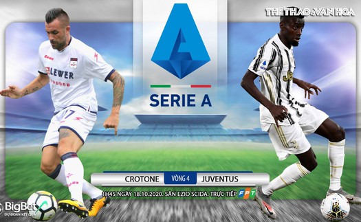 Soi kèo nhà cái Crotone vs Juventus. Vòng 4 Serie A. Trực tiếp truyền hình FPT