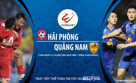 Soi kèo nhà cái. Hải Phòng vs Quảng Nam. Trực tiếp bóng đá Việt Nam 2020