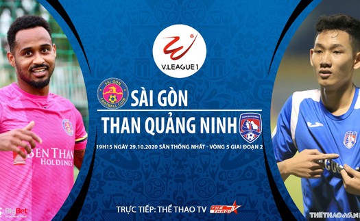 Soi kèo nhà cái. Sài Gòn vs Than Quảng Ninh. Trực tiếp bóng đá Việt Nam 2020