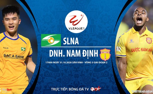 Soi kèo nhà cái. SLNA vs Nam Định. Trực tiếp bóng đá Việt Nam 2020