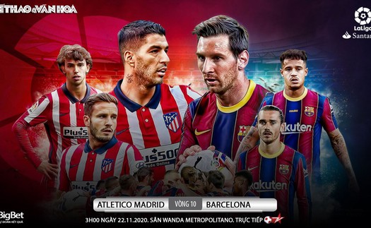 Soi kèo nhà cái Atletico Madrid vs Barcelona. Vòng 10 La Liga