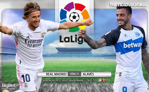 Soi kèo nhà cái Real Madrid vs Alaves. Vòng 11 La Liga. Trực tiếp BĐTV