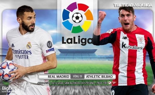 Soi kèo nhà cái Real Madrid vs Athletic Bilbao. Vòng 19 La Liga Tây Ban Nha