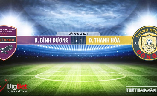 Soi kèo nhà cái Bình Dương vs Thanh Hóa. BĐTV Trực tiếp bóng đá Việt Nam