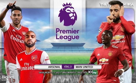 Soi kèo nhà cái Arsenal vs MU. K+PM trực tiếp bóng đá Ngoại hạng Anh