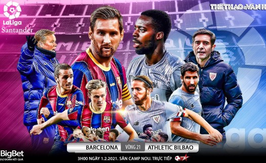 Soi kèo nhà cái Barcelona vs Bilbao. BĐTV trực tiếp bóng đá Tây Ban Nha La Liga