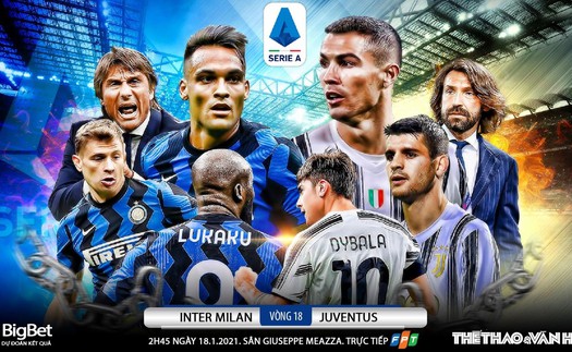 Soi kèo nhà cái Inter Milan vs Juventus. FPT Play trực tiếp vòng 18 Serie A