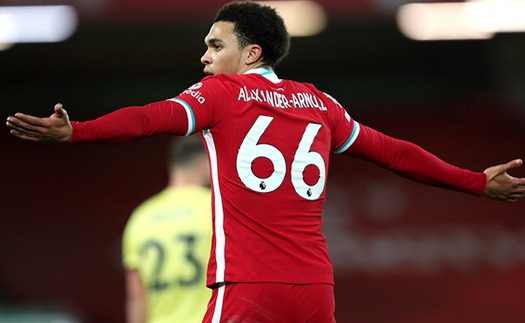 Alexander-Arnold phá kỷ lục buồn trong ngày Liverpool thua Burnley