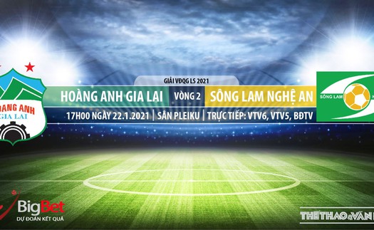 Soi kèo nhà cái HAGL vs SLNA. VTV6, BĐTV Trực tiếp bóng đá Việt Nam 2021