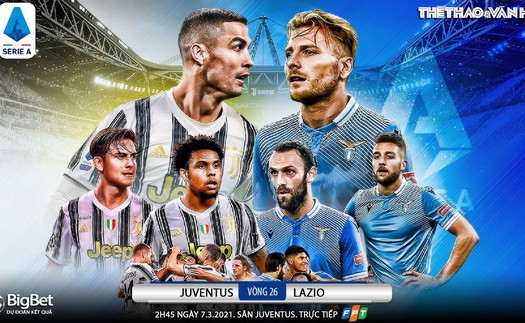 Soi kèo nhà cái Juventus vs Lazio. FPT Play trực tiếp bóng đá Ý