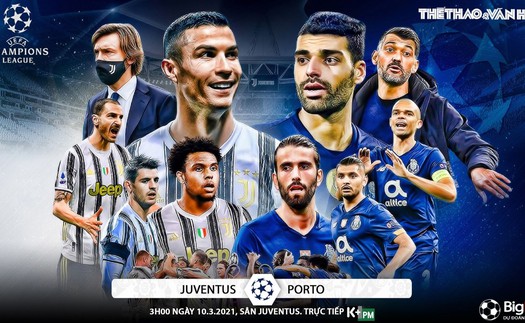 Soi kèo nhà cái Juventus vs Porto. Lượt về vòng 1/8 Cúp C1 châu Âu