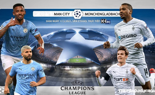 Soi kèo nhà cái Man City vs Gladbach. Lượt về vòng 1/8 Cúp C1