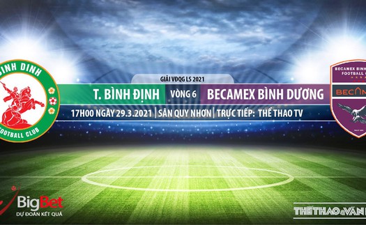 Soi kèo nhà cái Bình Định vs Bình Dương. TTTV trực tiếp bóng đá V-League 2021