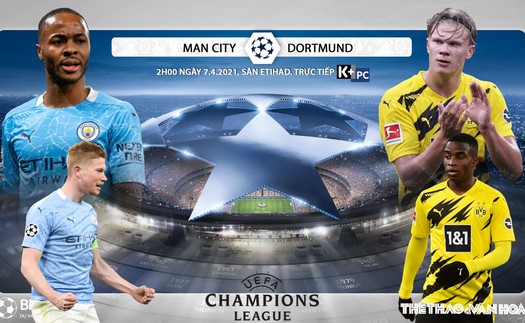 Soi kèo nhà cái Man City vs Dortmund. Tứ kết lượt đi Cúp C1 châu Âu