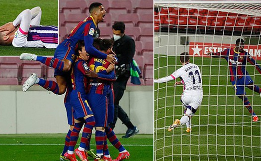 Barcelona 1-0 Valladolid: Dembele ghi bàn phút cuối, Barca chỉ còn kém ngôi đầu 1 điểm