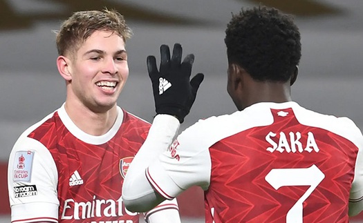 Arsenal: Saka và Smith Rowe giờ rất quan trọng với Arteta