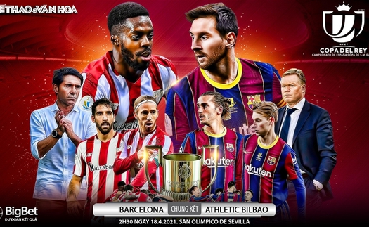 Soi kèo nhà cái Barcelona vs Athletic Bilbao. Chung kết Cúp nhà Vua Tây Ban Nha