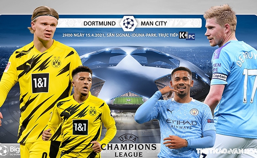 Soi kèo nhà cái Dortmund vs Man City. K+, K+PC trực tiếp tứ kết cúp C1