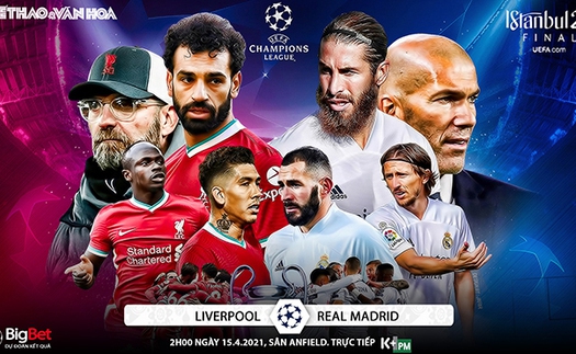 Soi kèo nhà cái Liverpool vs Real Madrid. K+, K+PM trực tiếp tứ kết Cúp C1