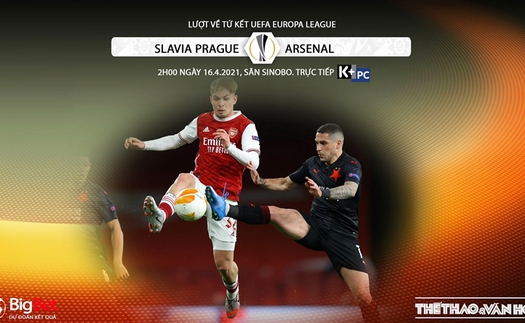 Soi kèo nhà cái Slavia Praha vs Arsenal. K+, K+PC trực tiếp bóng đá Cúp C2