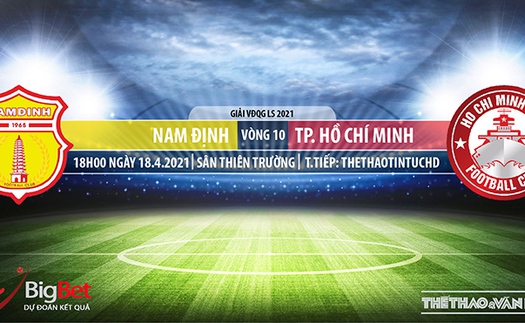 Soi kèo nhà cái Nam Định vs TP Hồ Chí Minh. Vòng 10 V-League 2021