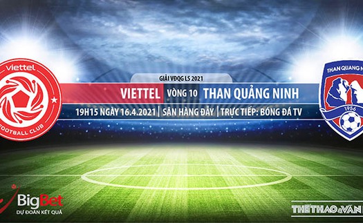 Soi kèo nhà cái Viettel vs Quảng Ninh. BĐTV trực tiếp bóng đá Việt Nam