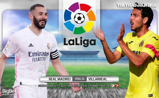 Soi kèo nhà cái Real Madrid vs Villarreal. Trực tiếp bóng đá La Liga vòng 38