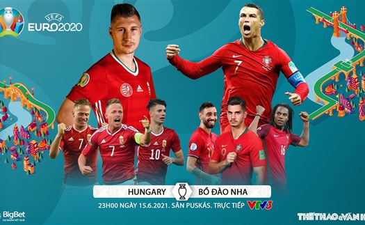 Kèo nhà cái Hungary vs Bồ Đào Nha. Tỷ lệ kèo bóng đá EURO 2021. Trực tiếp VTV3