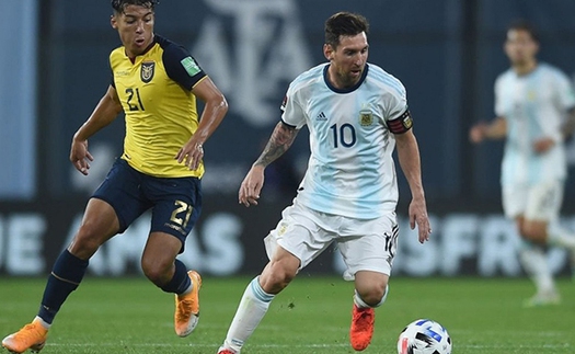 Argentina 3–0 Ecuador: Messi 'làm hết', Argentina tiến vào bán kết