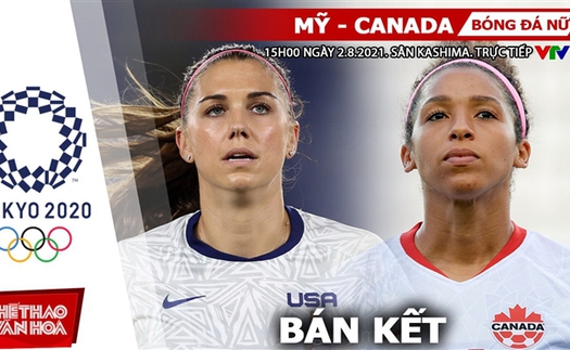 Soi kèo nhà cái Mỹ vs Canada, bóng đá nữ Olympic 2021 vòng bán kết (15h ngày 2/8)