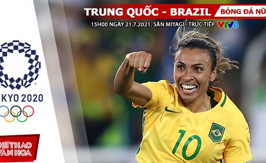 Kèo nhà cái. Soi kèo bóng đá nữ Trung Quốc vs Brazil. VTV6 trực tiếp Olympic 2021