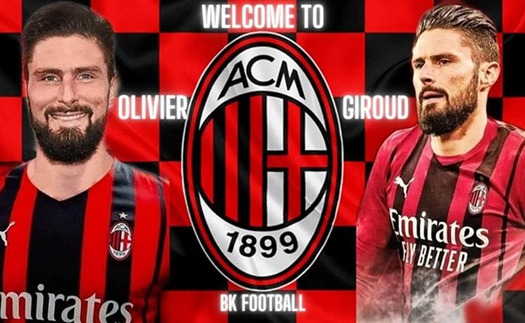 Giroud chính thức đến AC Milan sau EURO 2021