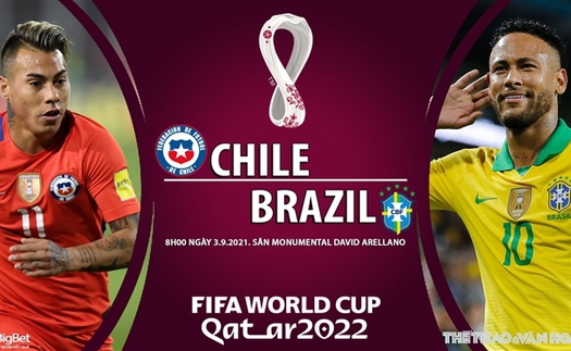 Soi kèo nhà cái Chile vs Brazil và nhận định bóng đá Vòng loại World Cup 2022 (8h00 ngày 3/9)