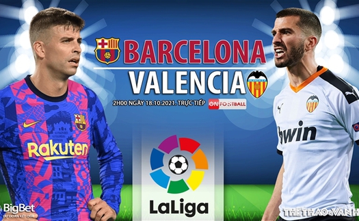 Soi kèo nhà cái Barcelona vs Valencia. Nhận định, dự đoán bóng đá Tây Ban Nha (2h00, 18/10)