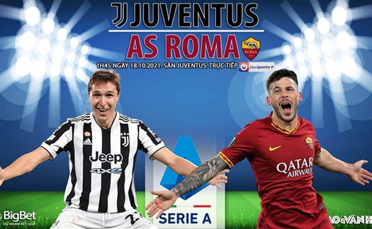 Soi kèo nhà cái Juventus vs Roma. Nhận định, dự đoán bóng đá Ý (1h45, 18/10)