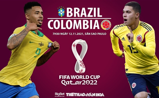 Soi kèo nhà cái Brazil vs Colombia. Nhận định, dự đoán bóng đá World Cup 2022 (7h30, 12/11)