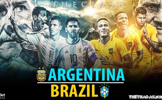 Soi kèo nhà cái Argentina vs Brazil. Nhận định, dự đoán bóng đá vòng loại World Cup 2022 (6h30, 17/11)