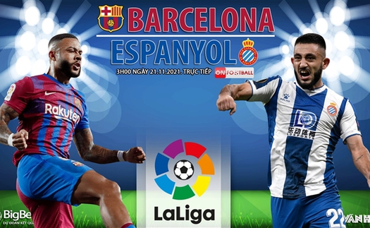 Soi kèo nhà cái Barcelona vs Espanyol. Nhận định, dự đoán bóng đá Tây Ban Nha (3h00, 21/11)